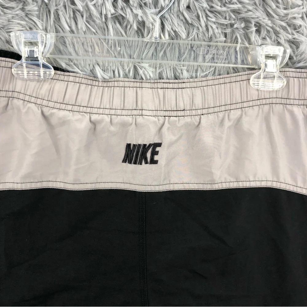 Nike Swim Trunks Mens Medium Swim Built in Underwear Black Gray